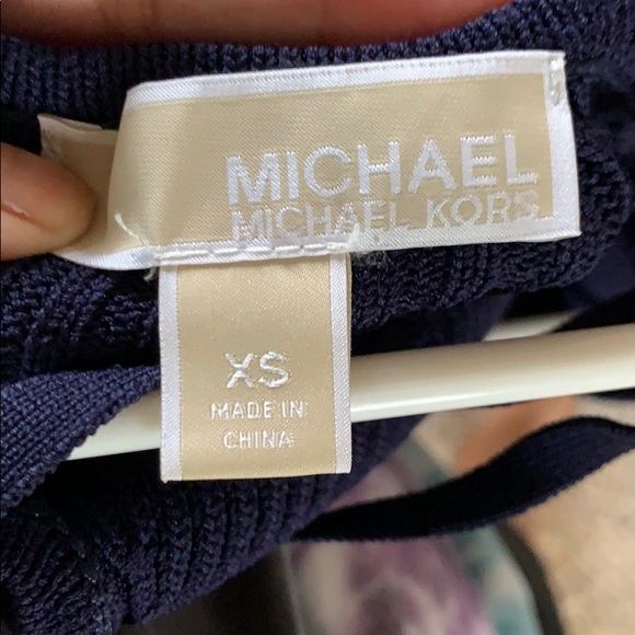 Michael Kors Navy Ribbed Dress 🤍 - Picture 4 of 5